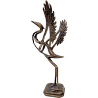 Bronzereiherfigur - Dekoratives Bronzeornament von Decopunch