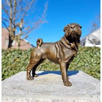 Bronzeskulptur Eines Hundes - Dekorative Skulpturen Bronzene Geschenkskulpturen von Decopunch