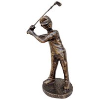 Bronzestatue Eines Golfers - Geschenkidee Golfer Golffiguren von Decopunch