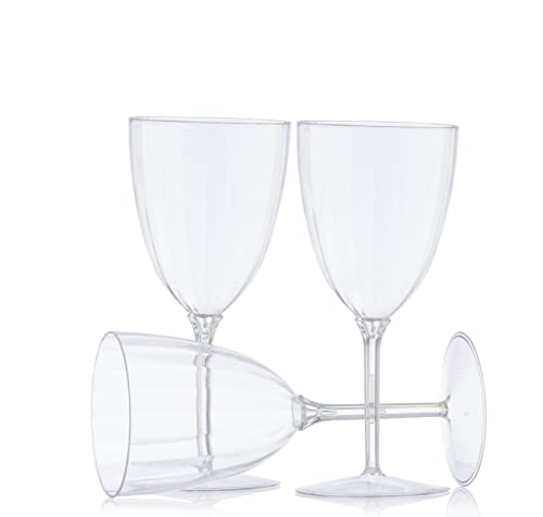 Decor Decorline - 48 Weingläser aus Premium-Kunststoff Transparent Wiederverwendbar Cocktailgläser für Hochzeiten & Partys, 200ml - Mehrweg & Stabil von Decor Decorline