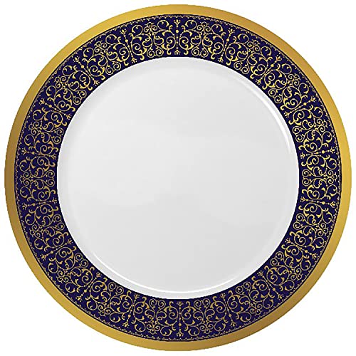 Decorline - Premium Mehrweg Teller Geschirrset - Wiederverwendbar Partygeschirr Für 16 Personen - 32 Teile - Majestic-Kollektion - Königsblau/Gold - Langlebiges Tafelservice Geschirr - 16 Gäste Decorline - Premium Mehrweg Teller Geschirrset - Wiederverwendbar Partygeschirr Für 16 Personen - 32 Teile - Majestic-Kollektion - Königsblau/Gold - Langlebiges Tafelservice Geschirr - 16 Gäste von Decor Decorline