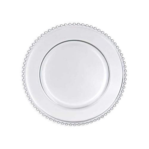 Klar Glas Perlen Platzteller – Hochzeit Veranstaltungen Geschirr Decor von Decor Essentials