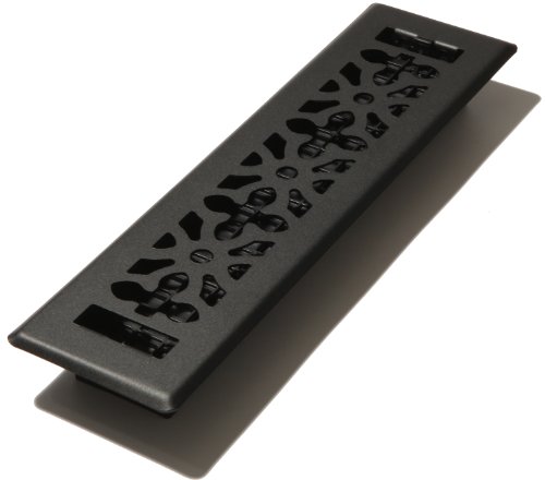 Decor Grates 2-Inch by 12-Inch Gothic Black Steel Floor Register, AGH212-BLK von Decor Grates