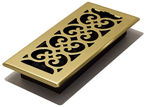Decor Grates 4-Inch by 10-Inch Scroll Floor Register, braun, SPH410, 29.21 x 13.97 x 3.5051999999999999 cm Decor Grates 4-Inch by 10-Inch Scroll Floor Register, braun, SPH410, 29.21 x 13.97 x 3.5051999999999999 cm von Decor Grates