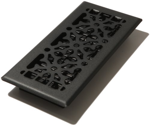 Decor Grates AGH410-BLK Gotisches Bodenregister, Schwarzer Stahl von Decor Grates