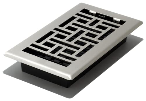 Decor Grates Orientalisches Bodengitter AJH408-NKL, 10,2 x 20,3 cm, gebürstetes Nickel von Decor Grates