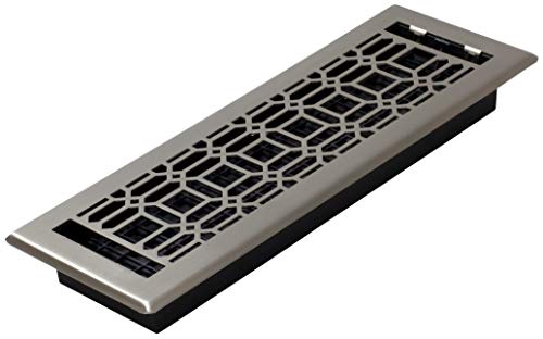 Decor Grates NGH414-NKL Floor Register, Vernickeltes Nickel, 4 x 14 von Decor Grates