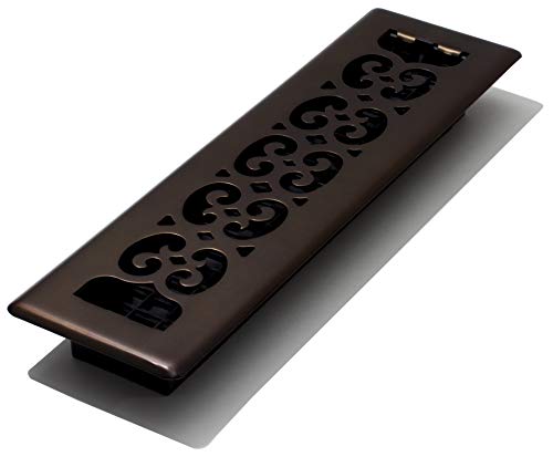 Decor Grates SPH212-RB Bodenregister mit Schnörkel-Design, 5 x 30,5 cm, geriebenes Bronze-Finish von Decor Grates