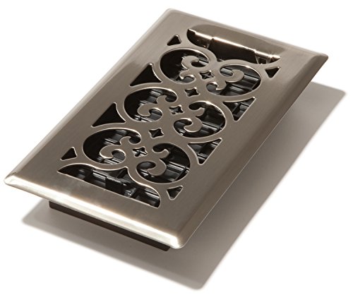 Decor Grates SPH408-NKL 4-Inch by 8-Inch Scroll Floor Register, Brushed Nickel by Decor Grates Decor Grates SPH408-NKL 4-Inch by 8-Inch Scroll Floor Register, Brushed Nickel by Decor Grates von Decor Grates