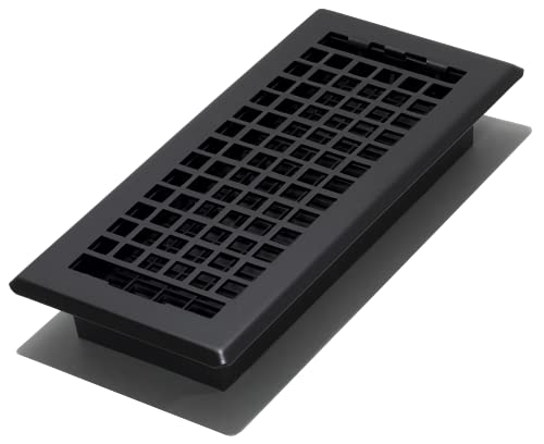 Decor Reiben 4-Zoll von 25,4 cm Boden mit Belüftungsschlitzen Register, LTH410-BLK von Decor Grates