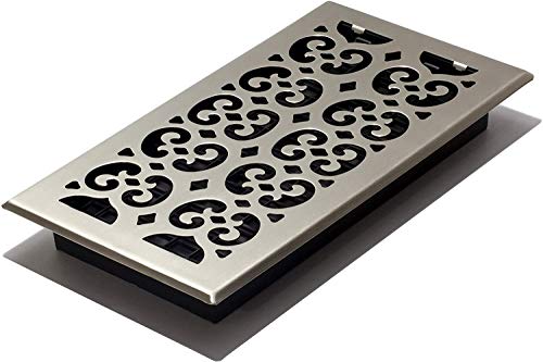 Decor Reiben Scroll Boden Register, silber, SPH612-NKL von Decor Grates