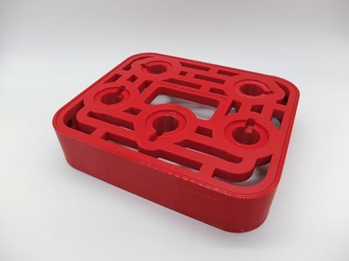 Halter Aufsteller für KitchenAid Nudelvorsatz Pasta für 5 Aufsätze Art Deco Stil (Red) von Decor Krueger