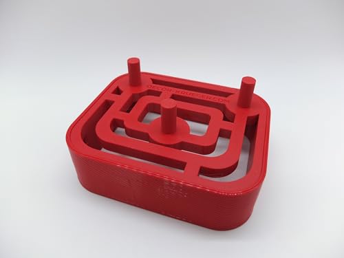 Halter Aufsteller für KitchenAid Standardaufsätze Rührelemente für 3 Aufsätze Art Deco Stil (Red) von Decor Krueger