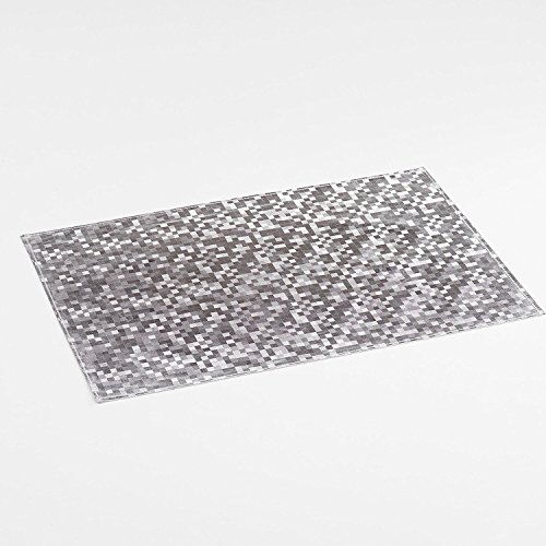 Décor Line 1790218 Tischset, aus PVC, silberfarben, 45 x 30 cm, PVC, Silber, 30 x 45 cm von Douceur d'Intérieur