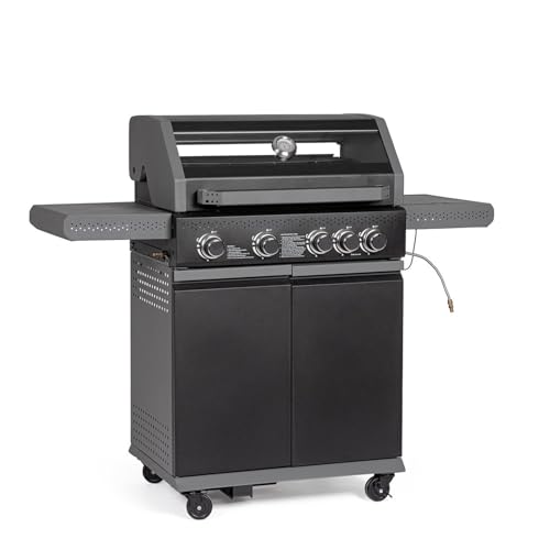 Decor Space Gasgrill Aleandro mit 5 Brennern, Grillfläche aus emailliertem Gusseisen von Decor Space