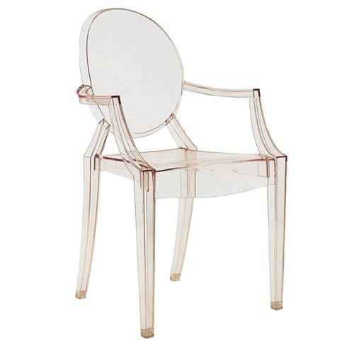 Decor Space Ghost Cannes Sessel aus transparentem Polycarbonat, stapelbar, für den Innen- und Außenbereich (1, Sessel Bronze) von Decor Space