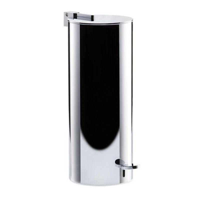 Decor Walther - Bin 3 Softclose Pedaleimer/Treteimer - chrom/glänzend/H x Ø 33,5x14,5cm/Softclose Funktion von Decor Walther