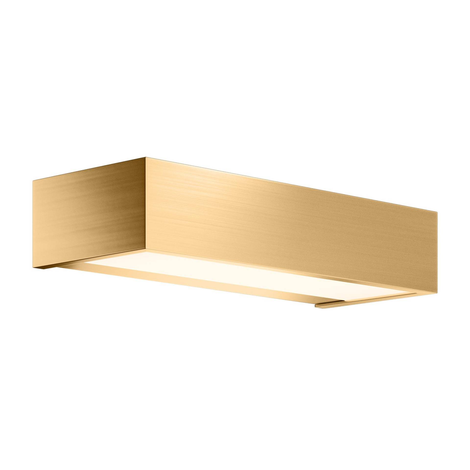 Decor Walther - Box 25 N LED Wandleuchte - gold/matt/BxHxT 25x5x10cm/3000K/2646lm/CRI>80/TRIAC dimmbar von Decor Walther