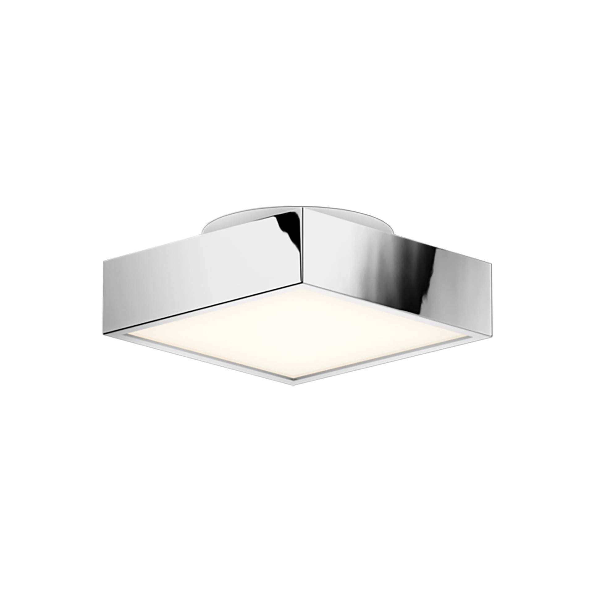 Decor Walther - Cut 18 N LED Deckenleuchte - chrom/glänzend/BxHxT 18x7x18cm/3000K/1635lm/CRI80/dimmbar von Decor Walther