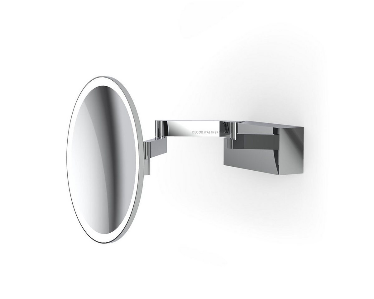 Decor Walther Kosmetikspiegel Vision R 5× LED-Schminkspiegel IP44 Dim-to-Warm Badezimmer, 5-fach Vergrößerung von Decor Walther
