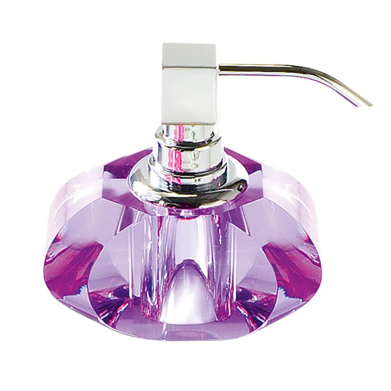 Decor Walther - Kristall KR SSP Seifenspender - violett, chrom/transparent/LxBxH 9x13x12cm/80ml von Decor Walther