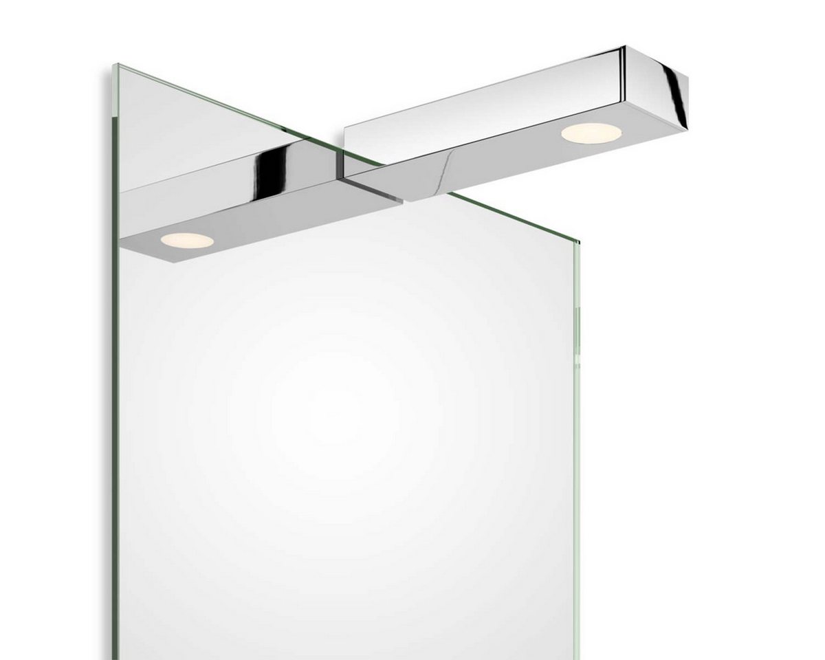Decor Walther LED Wandleuchte Flat 1 LED Spiegel Aufsteckleuchte Bad, LED fest integriert von Decor Walther