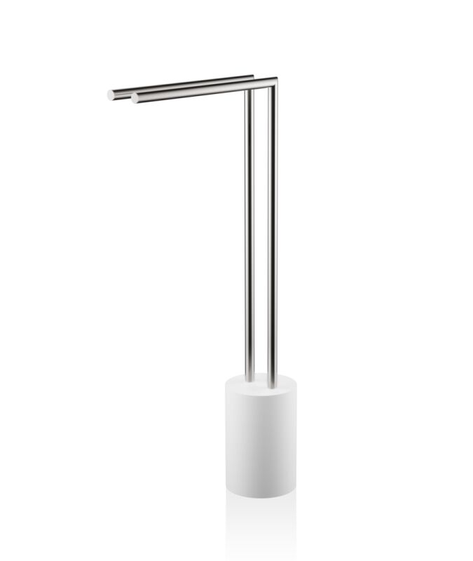 Decor Walther Stone HT 2 Handtuchständer weiß / edelstahl matt von Decor Walther