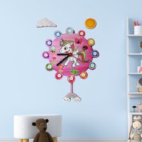 Einhorn Pendel Uhr Für Kinderzimmer, Wanduhr, Kinderzimmer Dekor, Kinder Wanddekor Weihnachten von Decor11Shop