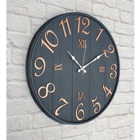 Hochwertige 20 Zoll Wanduhr, Große Wanduhr Unikat, Moderne Metall Wand Kunst von Decor11Shop