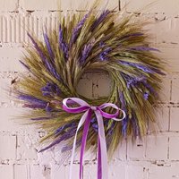 Boho Style Natürliche Handgemachte Getrocknete Gras & Getreide Kranz Dekoration Haustür/Wand Herbst Die Ganze Saison Rustikale Landhausstil Deco von DecorByDahliaDesign