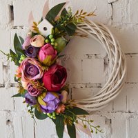 Handgemachter Blumenkranz Frühling Alle Jahreszeiten Tür-/Wanddekor von DecorByDahliaDesign