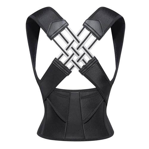 DecorDwell Adjustable Back Posture Belt,Haltungskorrektur für Frauen und Männer,Rückenstütze vollständig für Wirbelsäule und Schulter,bietet Schmerzlinderung im Nacken und in der Schulter (L) von DecorDwell