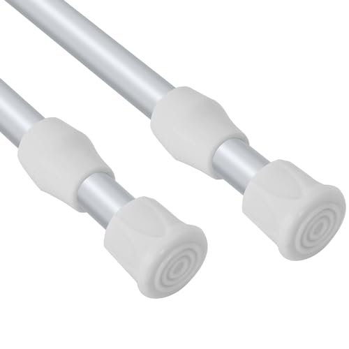 Gardinenstange Ohne Bohren Ausziehbar 2 Stück Teleskopstange Dusche Verstellbare Gardinenstange Duschstange Ohne Bohren Duschvorhangstange Spannstange Ohne Bohren Vorhangstange Weiß, 30-50cm Gardinenstange Ohne Bohren Ausziehbar 2 Stück Teleskopstange Dusche Verstellbare Gardinenstange Duschstange Ohne Bohren Duschvorhangstange Spannstange Ohne Bohren Vorhangstange Weiß, 30-50cm von DecorDwell