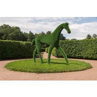 Outdoor Tier Pferd Topiary Grüne Figuren Bedeckt in Kunstgras Ideal Für Haus, Garten Oder Geschäft von DecorFactoryStudio