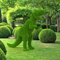 Outdoor Tyrannosaurus Rex T-Rex Topiary Grüne Figuren Mit Kunstrasen Bedeckt, Ideal Für Haus, Garten Oder Geschäft von DecorFactoryStudio