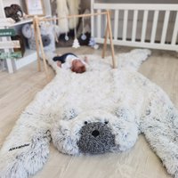 Handgefertigte Waldbärenteppich Für Babyzimmer | Adventure Decor Kinderzimmer Teppich Einzigartiges Bären-Babyparty - & Jungen-Kinderzimmer-Geschenk von DecorLina