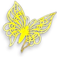 3D Gold Schmetterlinge Wanddeko. 3 Bis 4 Zoll Folien Schmetterling Set. 12Er Set Oder 24Er von DecorManiacs