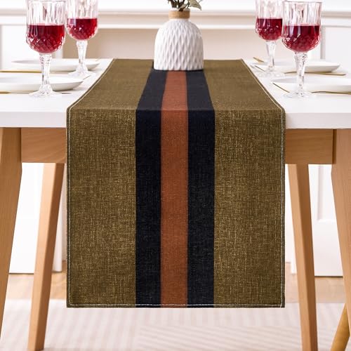 Tischläufer Wasserabweisend Baumwolle Baumwolle LeinenBraun Schwarz Modern Dekoration Tischläufer Abwaschbar Tischdecke Outdoor Sommer Garten für Hochzeit Esszimmer Party Urlaub 33x183 cm Tischläufer Wasserabweisend Baumwolle Baumwolle LeinenBraun Schwarz Modern Dekoration Tischläufer Abwaschbar Tischdecke Outdoor Sommer Garten für Hochzeit Esszimmer Party Urlaub 33x183 cm von DecorMommt