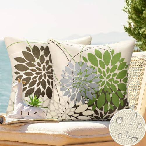 Wasserdicht Kissenhülle Braun und Grün 50x50cm Kissenbezüge Leinen Kissenbezug Wasserfest Blumen Kissen Moderne Kissenbezug 2er Stück Kissenhüllen für Wohnzimmer Garten Kissen Dekor Wasserdicht Kissenhülle Braun und Grün 50x50cm Kissenbezüge Leinen Kissenbezug Wasserfest Blumen Kissen Moderne Kissenbezug 2er Stück Kissenhüllen für Wohnzimmer Garten Kissen Dekor von DecorMommt
