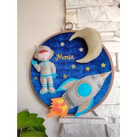Weltraum Kinderzimmer Dekor, Wandbehang Dekor Für Kinder, Space Baby Mobile, Rakete Und Der Mond Deko Weltraum Kinderzimmer Dekor, Wandbehang Dekor Für Kinder, Space Baby Mobile, Rakete Und Der Mond Deko von DecorShopHome