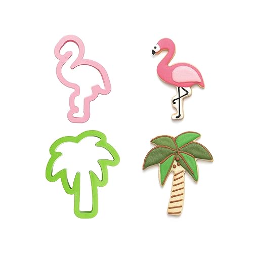 Decora 0255071 AUSSTECHER AUS KUNSTSTOFF FLAMINGO UND PALME 2-TLG 10/9,5XH2CM, Grün/Rose Decora 0255071 AUSSTECHER AUS KUNSTSTOFF FLAMINGO UND PALME 2-TLG 10/9,5XH2CM, Grün/Rose von Decora