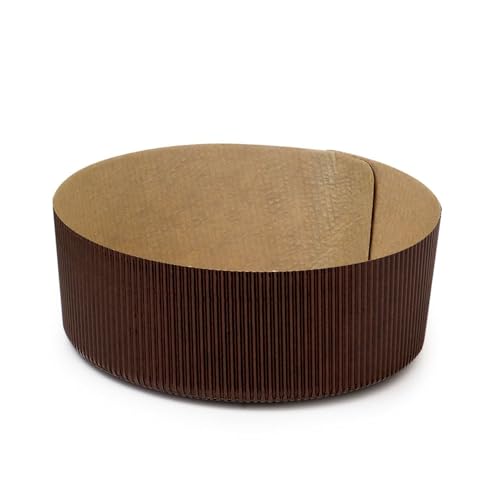 DECORA, 0320166 5 Flache Panettone-Formen à 750 g, aus reiner Zellulose-Hartpapier, Hitzebeständig bis 200 °C, Ideal für die Herstellung eines flachen Panettone zu Hause, Hergestellt in Italien. DECORA, 0320166 5 Flache Panettone-Formen à 750 g, aus reiner Zellulose-Hartpapier, Hitzebeständig bis 200 °C, Ideal für die Herstellung eines flachen Panettone zu Hause, Hergestellt in Italien. von Decora