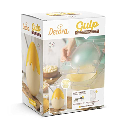 Decora 0050181 Gulp Set of 2 Egg Moulds 250 g with 4 Moulds von Decora