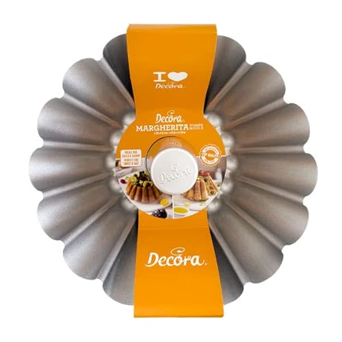 DECORA 0075038 Margherita Mould C/Hole Ø 28 X 8,5 H cm Non Stick von Decora