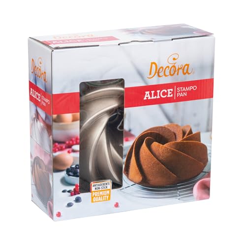 Decora 0080111 Stampo Antiaderente Alice Ø 24 X 9 h Cm, In Alluminio Pressofuso, di alta qualità, per realizzare preparazioni dolci e salate. Top quality. von Decora