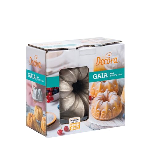 Decora 0080117 Stampo Antiaderente Mini Gaia Ø 10 X 5 h Cm, In Alluminio Pressofuso, di alta qualità, per realizzare preparazioni dolci e salate. Top quality. Decora 0080117 Stampo Antiaderente Mini Gaia Ø 10 X 5 h Cm, In Alluminio Pressofuso, di alta qualità, per realizzare preparazioni dolci e salate. Top quality. von Decora