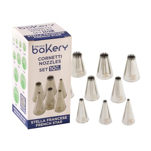 DECORA 0263486 Set 10 FRANZOSICHER Stern TÜLLEN, Silber/Schwarz, Silber/Schwarz DECORA 0263486 Set 10 FRANZOSICHER Stern TÜLLEN, Silber/Schwarz, Silber/Schwarz von Decora
