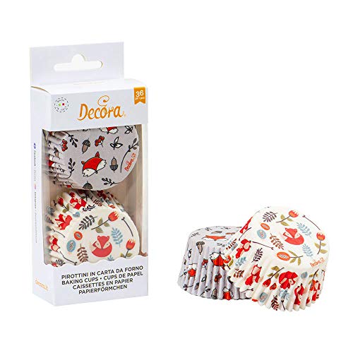 DECORA 0339831 PAPIERFÖRMCHEN FUCHS 50 X 32 MM 36ST. von Decora