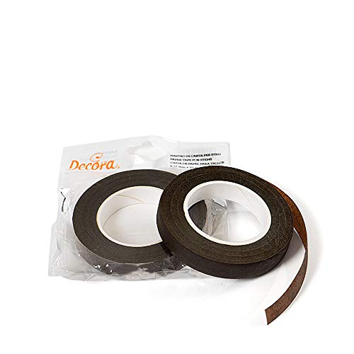 DECORA 0803053 FLORISTENBAND BRAUN 12MM 27M von Decora