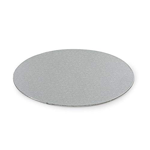 DECORA 0931306 DÜNN TORTENPLATTE Silber Ø 30 cm H 3 MM 12' von Decora